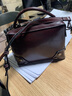 MEDYST包包女新款油蠟純寊皮女包雙肩包歐美風(fēng)范牛皮手提單肩斜挎包 咖啡 曬單實(shí)拍圖