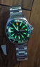 野狼 手表緑水鬼全自動(dòng)機械表防水大表盤(pán)氚氣夜光潛水表男士腕表V1032 綠面款-綠光 曬單實(shí)拍圖