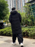 鴻星爾克雙重烯能男子運(yùn)動(dòng)羽絨服男長(zhǎng)款冬季新款保暖連帽防風(fēng)防水百搭棉服 正黑 M 體重120斤以下 曬單實(shí)拍圖