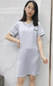 莫代爾 冰絲睡裙女夏季睡衣性感女士連衣裙夏天連體仿真絲2025年新款春  豆沙粉(睡裙) XL【115-130斤】 曬單實(shí)拍圖