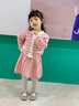 IVY HOUSE常春藤兒童裝女童2023年秋季新款經(jīng)典優(yōu)雅小香風(fēng)甜美氣質(zhì)毛織套裝 大紅 110cm 曬單實(shí)拍圖