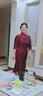 璽玥2025秋季新款重磅真絲提花緞長(cháng)款七分袖媽媽女士旗袍連衣裙新年 120cm XL (體重115~125) 曬單實(shí)拍圖