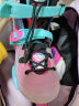 米高 轮滑鞋S7儿童花样溜冰鞋全套装平花鞋可调直排轮花式旱冰鞋 粉色单鞋 M(33-36) 实拍图