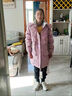 G.DUCKKIDS兒童羽絨服女童裝韓版洋氣中長(cháng)款過(guò)膝免洗中大童冬季加厚保暖外套 粉紅色 8288 140 合適1.4米55-70斤左右 曬單實(shí)拍圖