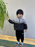 幼歌（YOUGE） 嬰幼兒連帽加絨加厚運動(dòng)夾棉外套撞色松緊休閑褲 米奇外套 80 cm 曬單實(shí)拍圖