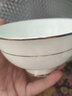 瓷秀源骨瓷高腳碗組合套裝防燙碗吃飯碗餐具米飯碗碟陶瓷家用 4.5英寸高足碗4個(gè)裝 曬單實(shí)拍圖