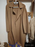 深呼吸DEEP BREATH女裝蠶絲羊毛雙面呢大衣外套女（附腰帶）A400512 駝 M (3) 曬單實(shí)拍圖