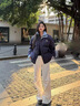 詩丹蕊學(xué)院風(fēng)拼接外套棉服女學(xué)生冬季甜美羽棉襖絨服女寬松保暖面包服 藏青色 均碼【可備注碼數(shù)】 曬單實(shí)拍圖