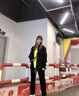 POUM 休閑褲子男設計排扣寬松直筒褲春秋季款潮流百搭時(shí)尚闊腿長(cháng)褲 ZYXS-D28黑色 XL 【推薦體重135-150斤】 曬單實(shí)拍圖