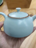 宋蘊(yùn)李學(xué)級(jí) 天青汝窯泡茶壺單個(gè)家用高端茶壺功夫茶具沏茶送人禮盒裝 天縹施瓢壺 230ml 曬單實(shí)拍圖