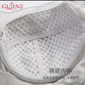 古今（GUJIN）內(nèi)衣女士軟鋼圈大胸顯小大碼抹胸網(wǎng)紗蕾絲蓮藕式網(wǎng)眼洞洞杯文胸罩 灰色 80C 曬單實(shí)拍圖