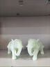 碧琉璃吉祥如意大象擺件一對家居客廳入戶(hù)玄關(guān)電視柜裝飾品喬遷新家禮物 BLL-吉祥大象一對 23*10*15CM 曬單實(shí)拍圖