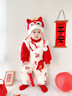 優(yōu)奇滿(mǎn)月寶寶國風(fēng)紅色衣服秋冬季嬰兒過(guò)年喜慶連體衣保暖拜年周歲禮服 袋代有?！静缓滹棥?90cm 曬單實(shí)拍圖