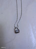 愛(ài)情故飾 S999銀項鏈女足銀鎖骨鏈日韓版銀飾品時(shí)尚心形吊墜學(xué)生送女友生日情人禮物 XL029心形項鏈一條 曬單實(shí)拍圖