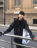 牧唯 日系cityboy外套男春秋季黑武士鋒沖上衣夾克美式戶(hù)外工裝機能服 黑色 XL [建議125-140斤] 曬單實(shí)拍圖