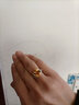 夢(mèng)逸戒指女水晶戒指S925銀時(shí)尚個(gè)性黃寶石開(kāi)口指環(huán)簡(jiǎn)約七夕情人節禮物 戒指 白銀色（活口） 曬單實(shí)拍圖