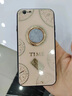 朗美奇 適用蘋果8/蘋果7手機(jī)殼女款蘋果8plus保護(hù)套iphone8/7plus硅膠殼套全包防摔潮個(gè)性帶掛繩支架送膜 蘋果7/8【時(shí)尚金】茶花時(shí)鐘鑲鉆+掛繩+鋼化膜 曬單實(shí)拍圖