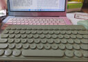 B.O.W 航世 MK610无线键盘 超薄轻音可爱女生键盘圆帽多彩便携电脑办公笔记本外设办公键盘 无线单键盘【复古绿】 实拍图