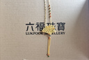六福珠寶足金花團錦扇流蘇鎏彩工藝黃金項鏈胸針兩用 計價(jià) L17TBGN0016 13.98克(含工費2614元) 曬單實(shí)拍圖
