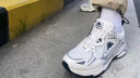 KAPPA卡帕男鞋運動(dòng)鞋男秋季新款增高老爹鞋子男網(wǎng)面透氣休閑跑步鞋潮鞋 024奧運灰 38 曬單實(shí)拍圖