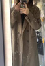 羅蒙（ROMON）高級(jí)感西裝風(fēng)衣外套2025年新款春秋女裝顯瘦中長款顯瘦英倫大衣 棕色 L -115斤內(nèi)拍 曬單實(shí)拍圖