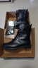 叢刃真皮男靴牛皮作戰靴鋼頭鋼底馬丁靴高幫工裝鞋冬季羊毛加絨靴子 頭層牛皮羊毛靴 44 曬單實(shí)拍圖