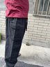 卡度頓束腳工裝褲男胖子寬松大碼加肥加大多口袋美式機能純棉休閑長(cháng)褲子 黑色 8XL （建議250-275斤） 曬單實(shí)拍圖