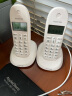 摩托罗拉(Motorola)数字无绳电话机 无线座机 子母机一拖二 办公家用 中文显示 双免提套装CL102C(白色) 实拍图