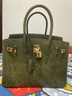 小貴人奢侈品意大利進(jìn)口Pueblo鉑金包凱莉包 手工制作可定制 墨綠色Pueblo 25 曬單實(shí)拍圖