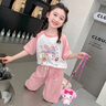 G.DUCKKIDS小黃鴨童裝女童夏裝套裝春秋夏季24兒童衣服寶寶庫(kù)洛米短袖兩件套 庫(kù)洛米 粉色aooigoo 110 建議4~5歲【100-110cm】 曬單實(shí)拍圖