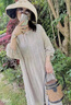clotho Rennie品牌女裝蕾絲連衣裙女中長款2025年夏季新款氣質(zhì)溫柔減齡顯瘦裙子 灰色 M 曬單實拍圖