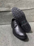 卡帝乐鳄鱼（CARTELO）男士皮鞋商务正装鞋男软皮耐磨透气皮鞋男9611 黑色增高款 37 实拍图