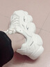 鴻星爾克（ERKE）運(yùn)動鞋男女款情侶老爹鞋防滑緩震厚底舒適面包鞋跑步鞋休閑男鞋潮 橡芽白3468 女款 37 曬單實(shí)拍圖