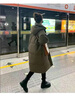 BMOI羽絨服女冬季咖啡色連帽白鴨絨中長款羽絨服2025新款韓版冬裝外套 咖啡色 S ：90-110斤 曬單實(shí)拍圖