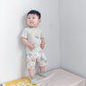 雅嬰世族（YAYINGSHIZU）寶寶開襠褲嬰兒短褲夏季開檔褲兒童褲子薄款男童女幼兒純棉可外穿 【純棉開襠短褲】-森林動(dòng)物 73 曬單實(shí)拍圖