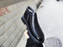 三利泰特大碼男鞋45雪地靴46冬季羊毛皮毛一體棉靴47短靴加絨保暖棉鞋48 5801黑色 46 曬單實(shí)拍圖
