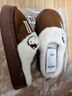 果殼（Gukoo）拖鞋女HelloKitty聯(lián)名秋冬新款厚底增高可外穿毛毛拖鞋 w 棕色拖鞋 36-37 (230mm) 曬單實(shí)拍圖