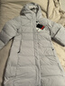 SANFO PLUS戶(hù)外女款墨玉長(cháng)款羽絨服鵝絨保暖帶帽加長(cháng)過(guò)膝外套 冰霧白 XL 曬單實(shí)拍圖