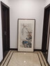 奕境新中式玄關(guān)裝飾畫入戶走廊過(guò)道掛畫花鳥(niǎo)國(guó)畫壁畫字畫 春山任逍遙 雅致紅褐 畫框尺寸80cm*160cm 曬單實(shí)拍圖