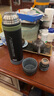 膳魔師（THERMOS）日本保溫杯男士運動(dòng)戶(hù)外登山水杯子魔膳師FFX-900ml大容量熱水瓶 FFX-901磨砂黑送杯套 900ml 曬單實(shí)拍圖