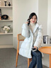 LILY冬新款女裝純色百搭立領(lǐng)連帽寬松面包服90白鴨絨羽絨服女 510黑 M 曬單實(shí)拍圖