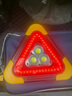 悅卡 汽車(chē)三角架警示牌 車(chē)載太陽(yáng)能充電LED三角警示燈三腳架 車(chē)用警示停車(chē)反光充電燈 太陽(yáng)能款 曬單實(shí)拍圖