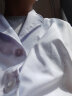 型彬白大褂实验服医生护士服长袖学生白色化学防尘男女美容医师工作服 薄款松紧袖口 165/M 实拍图