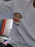 大嘴猴（paul frank）短袖t恤男2024夏季潮牌简约印花宽松男装t恤纯棉重磅240g白色3XL 实拍图