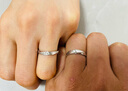 周六福（ZLF）  18K金鉆石戒指情侶對戒定情求婚結婚鉆戒女款單只T 女戒 14號 曬單實(shí)拍圖