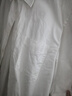 無(wú)印良品（MUJI） 男式 棉水洗牛津 紐扣領(lǐng)短袖襯衫 男士襯衣外套ACC60C4S 白色 M (170/92A) 曬單實(shí)拍圖
