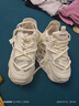 百麗踏【廠(chǎng)牌】老爹鞋女搭配裙子的鞋子夏季透氣網(wǎng)鞋運動(dòng)厚底小白 米色【升級款專(zhuān)柜版】 38 【偏小半碼】 曬單實(shí)拍圖