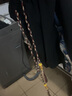 百鵲亭短褲男夏季新款潮牌痞帥拼接刺繡休閑短褲男寬松直筒運(yùn)動(dòng)五分褲子 黑色 L 曬單實(shí)拍圖