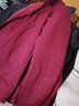 紫魅俏襯衣女長(cháng)袖職業(yè)裝襯衫商務(wù)OL正裝酒紅色加絨保暖修身顯瘦打底上衣 酒紅色(加絨) M (建議90-100斤) 曬單實(shí)拍圖