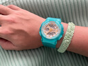 卡西歐CASIO女表G-SHOCK/BABY-G少女時(shí)代冰韌系列防水雙顯多功能運動(dòng)表 BA-110SC-2A海玻璃寶石藍 曬單實(shí)拍圖